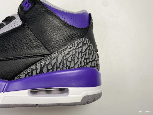 Kicked Out Shoe Store Court Purple Retro Jordan 050 3 Air CT8532 Black 0820